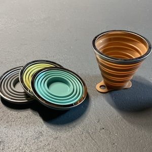 Camping cups collapsible